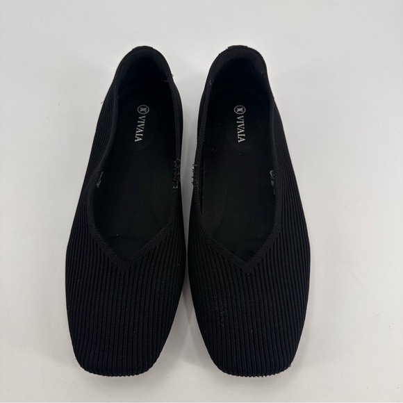 Vivaia Black Flats Size 42 FLAWS - Picture 2 of 7